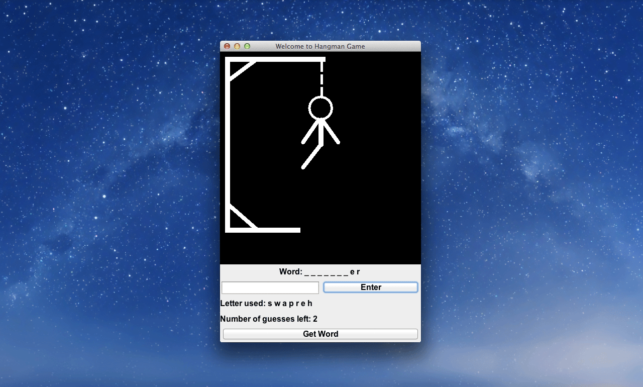 Java hangman game