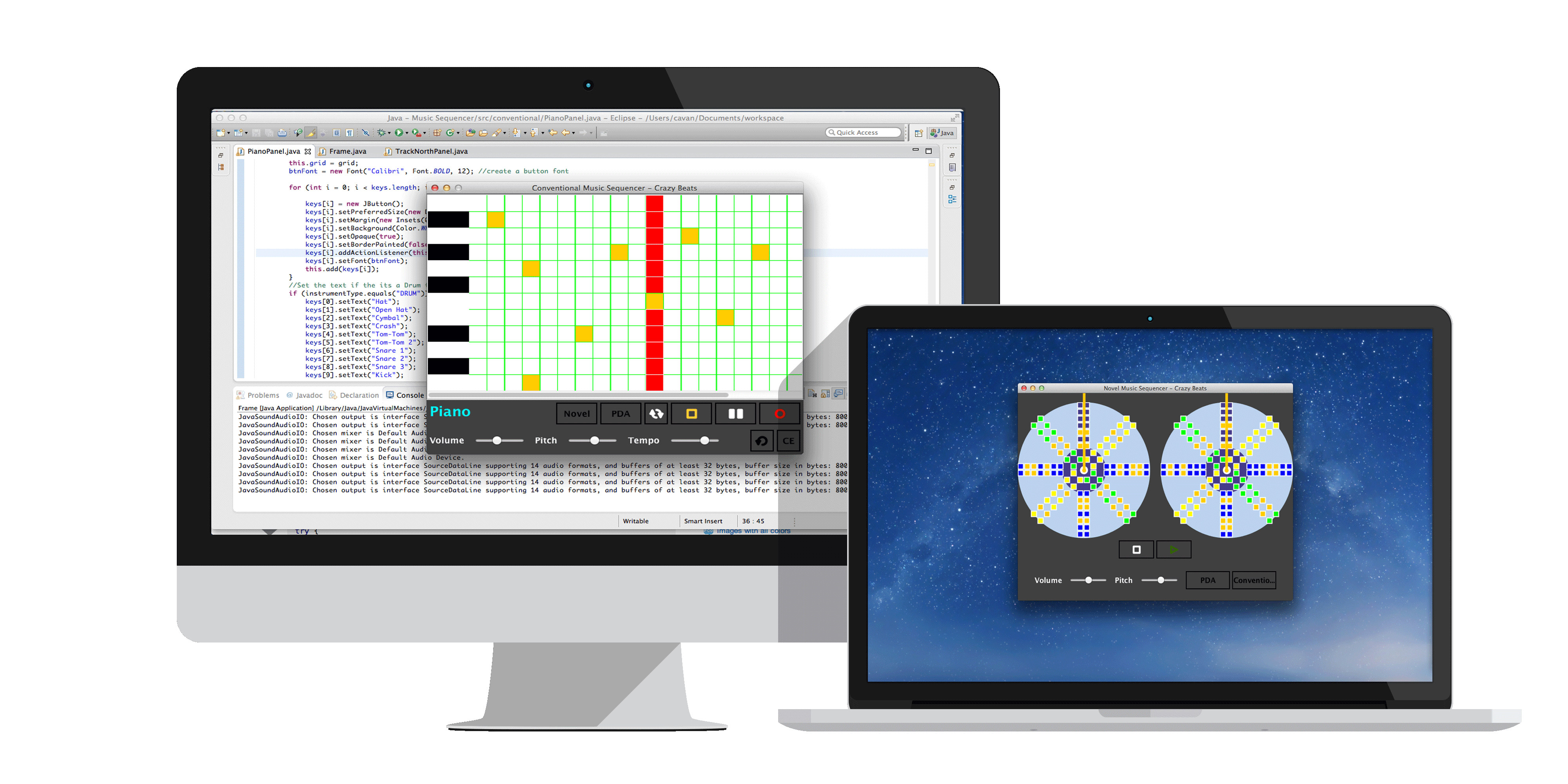 Java music sequencer app